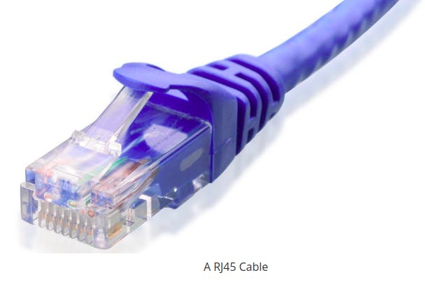 a RJ45 cable