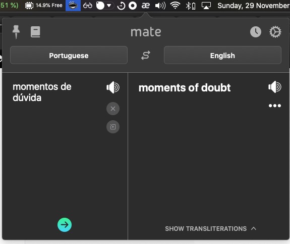 Mate translate app