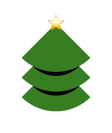 CSS Border pseudo Christmas tree