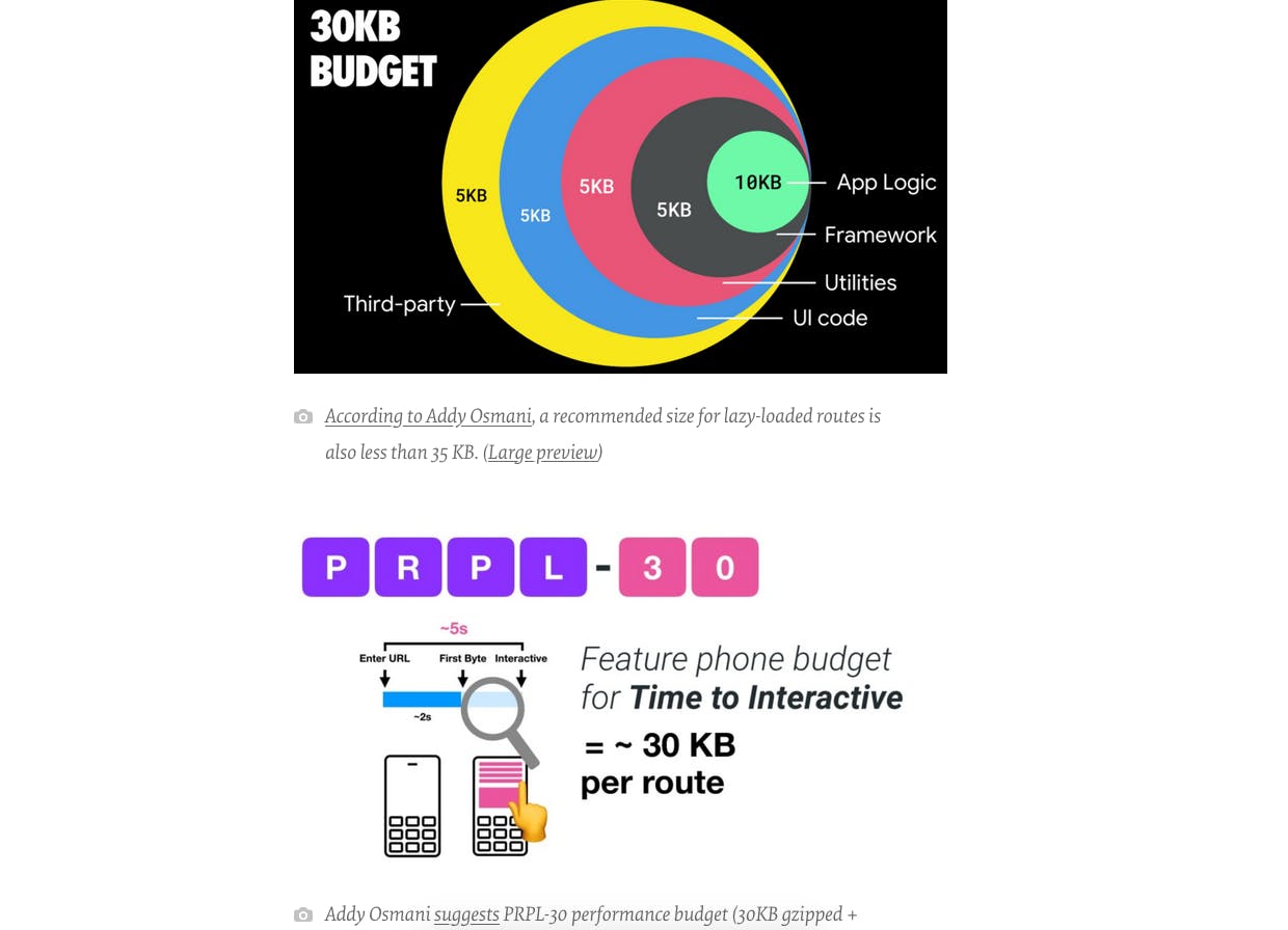 Smashing Magazine Front End Performance Checklist Screenshot