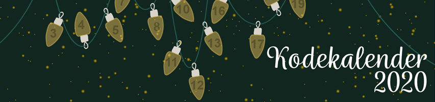 Banner for Kodekalender