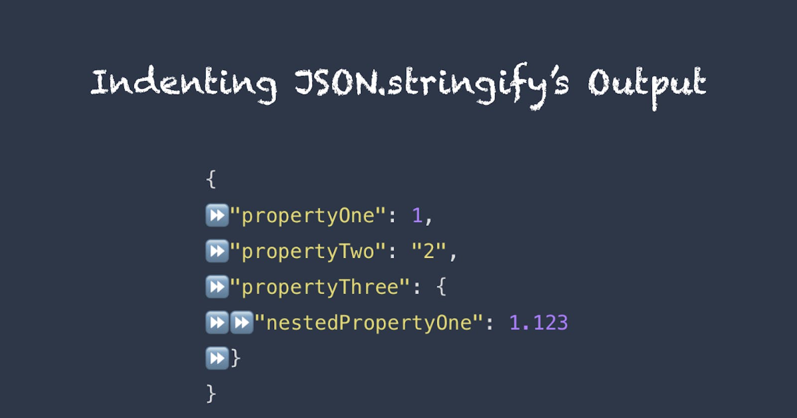Indenting JSON.stringify’s Output