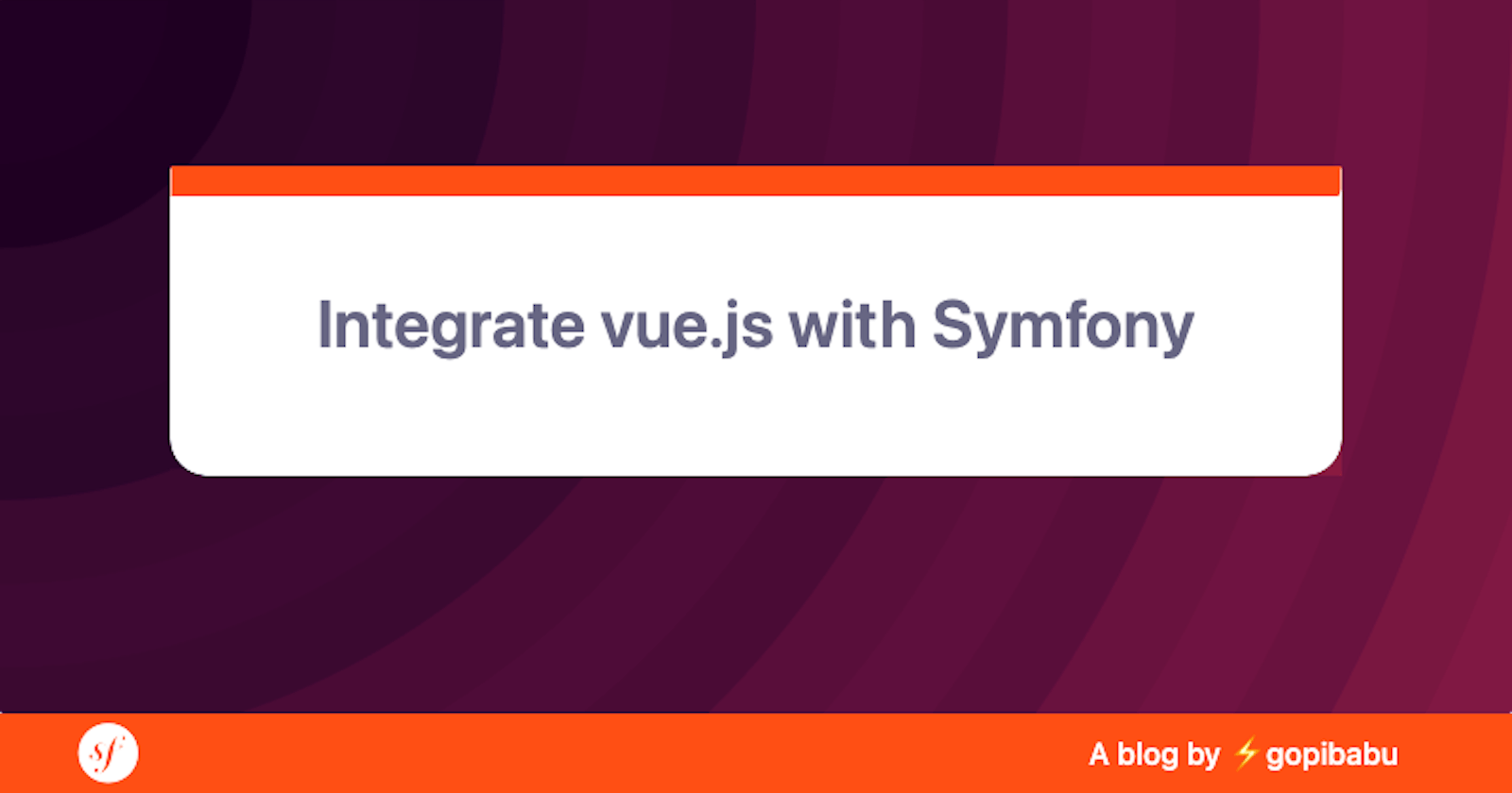 Integrate Vue.js with Symfony(PHP)