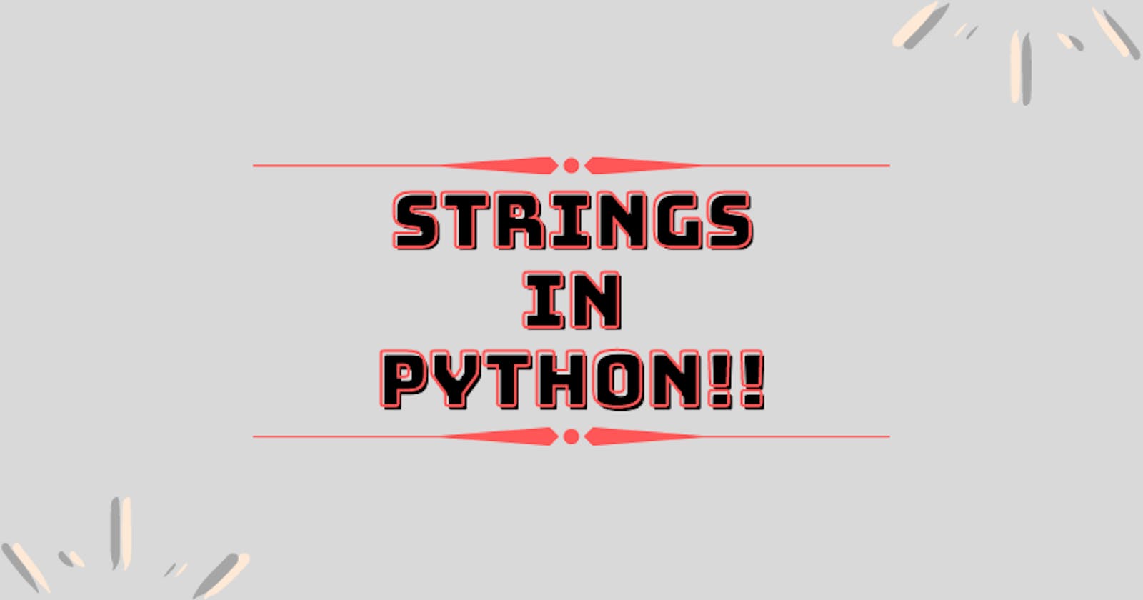 Strings in python