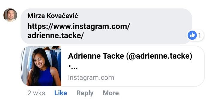 Nah, that cant be a real profile! 🙄 (FYI, my IG handle is now @adriennetacke)