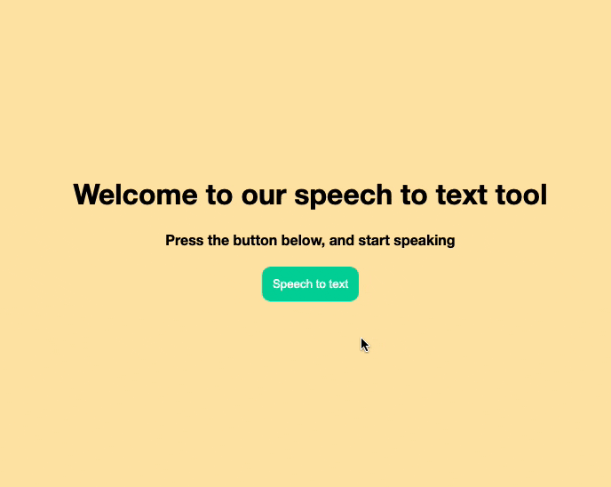 JavaScript speech to text