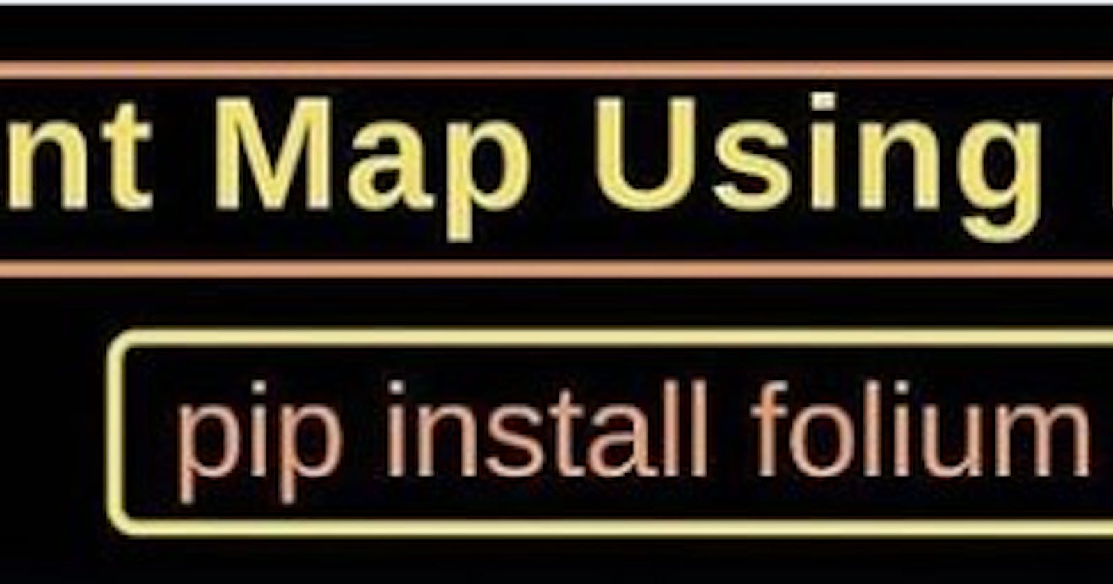 Instant Map using  Python