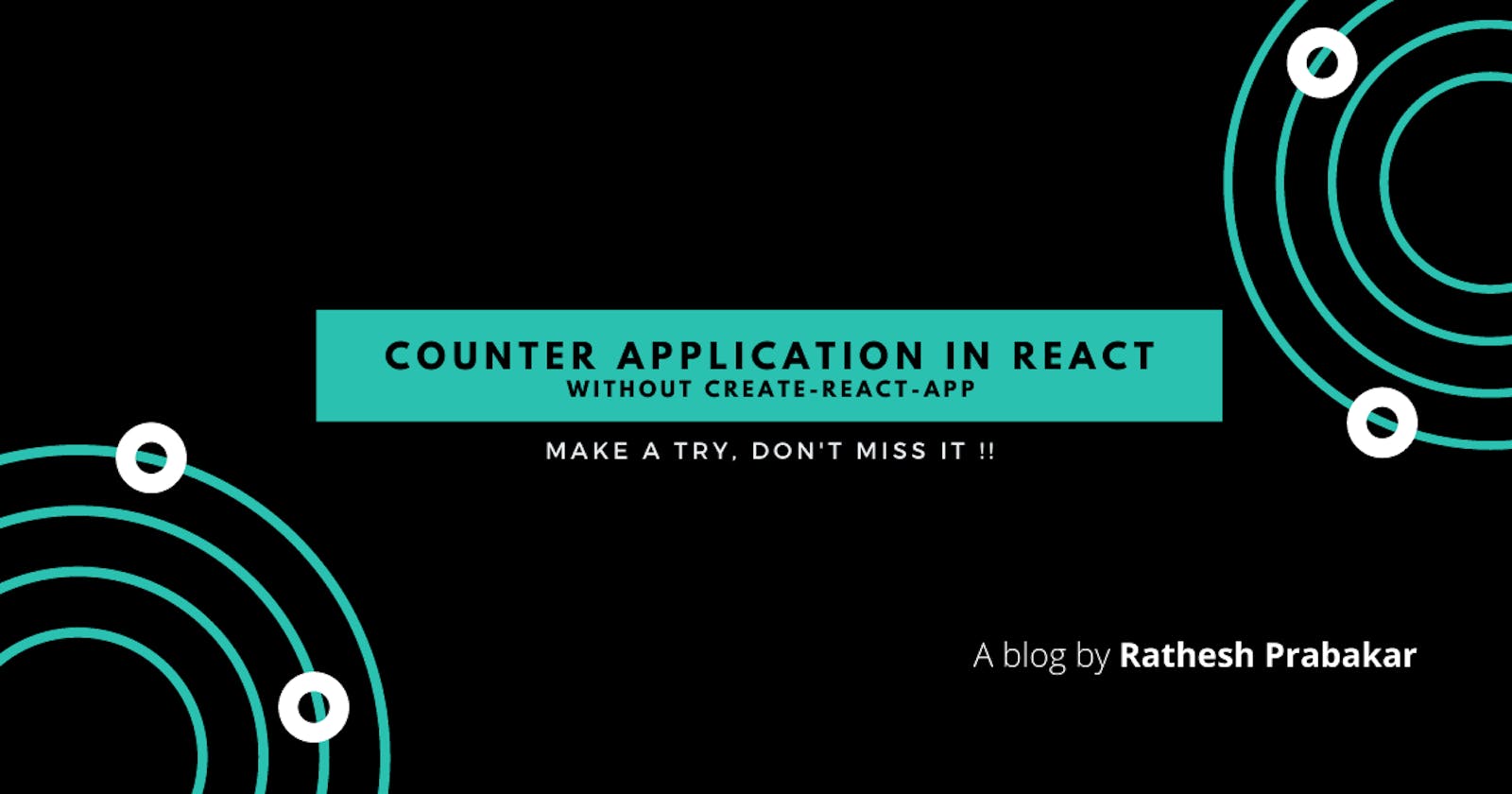 Counter app in REACT without create-react-app