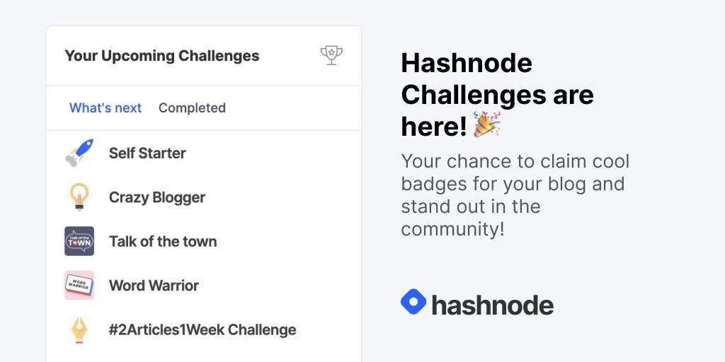 Hashnode Challenges