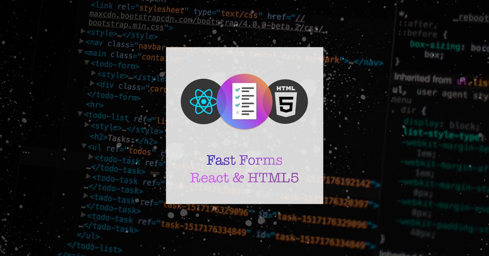 Building Fast Forms in React with HTML5 & Validations
