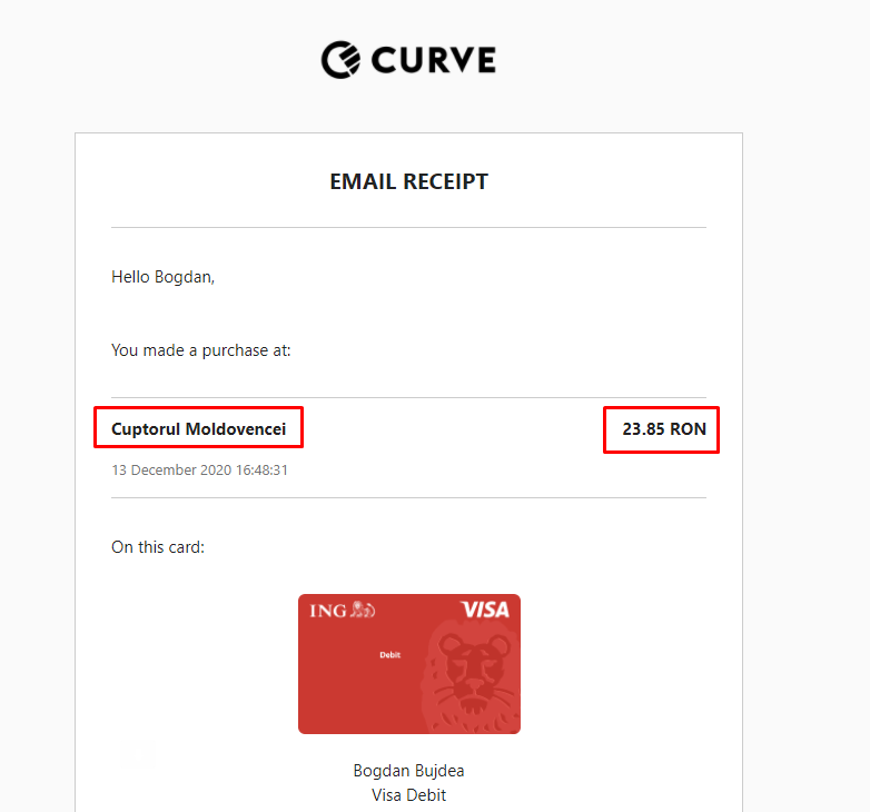 Curve email