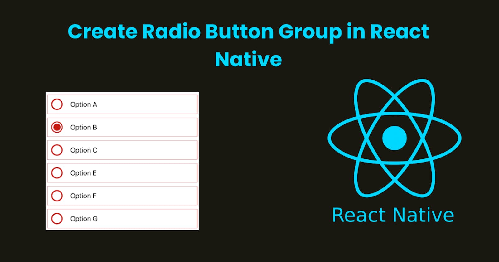 Create Radio Button Group in React-Native