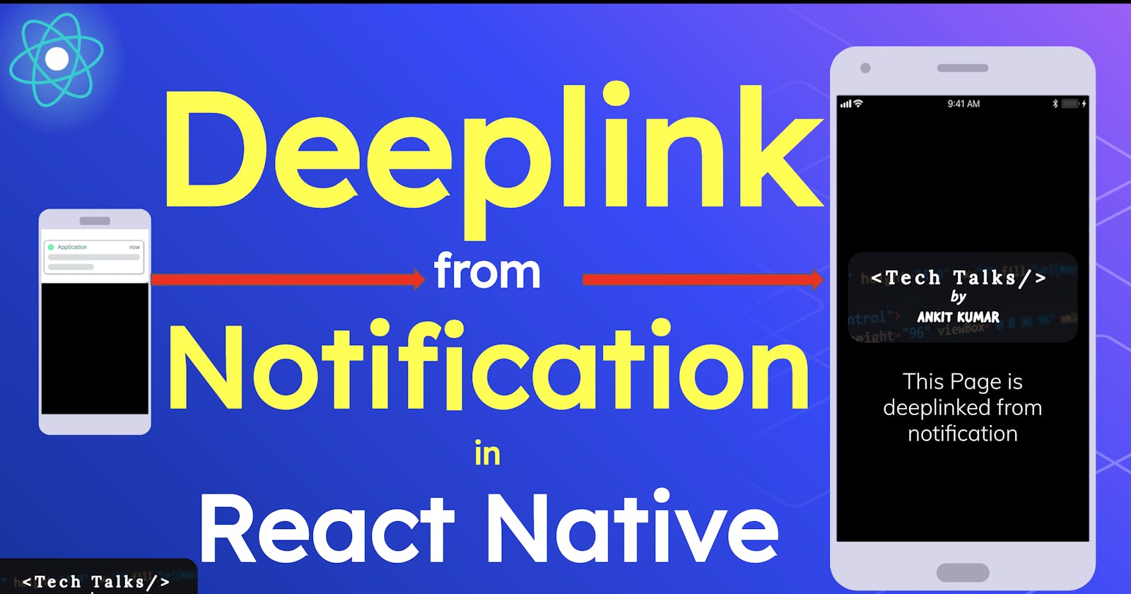 How to deep-link from notification in react native app