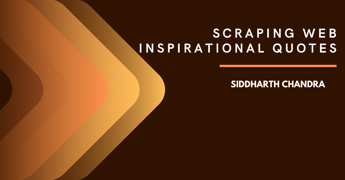 Scraping Web - Inspiring Quotes