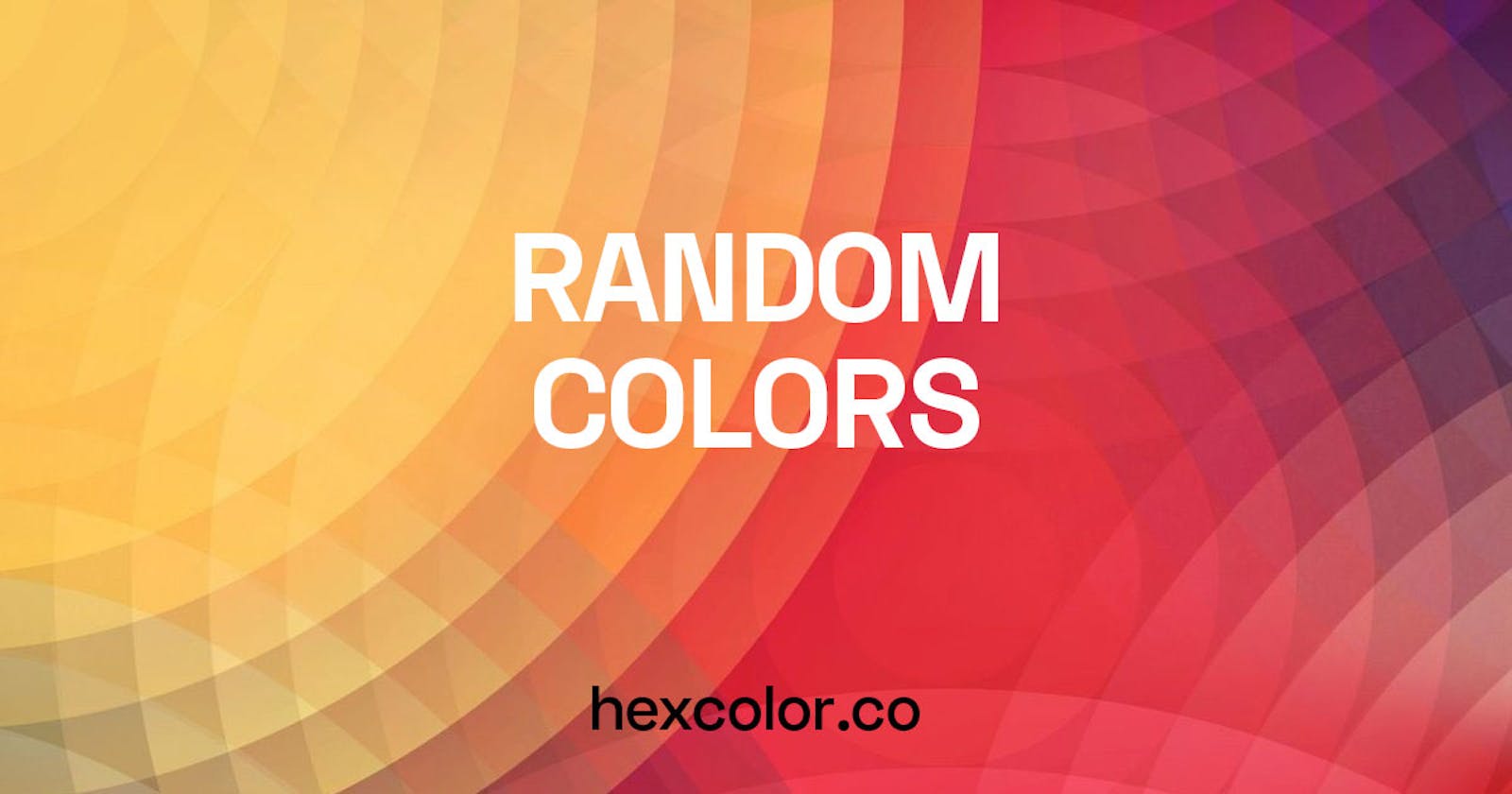 Random Hexadecimal Color Code Generator