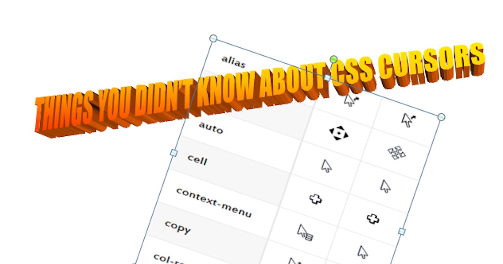 Things you didn't know about CSS Cursors