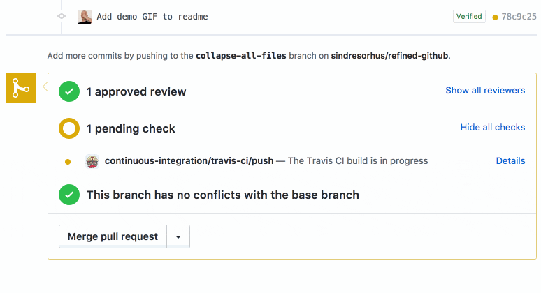 Merging a Pull Request on Github