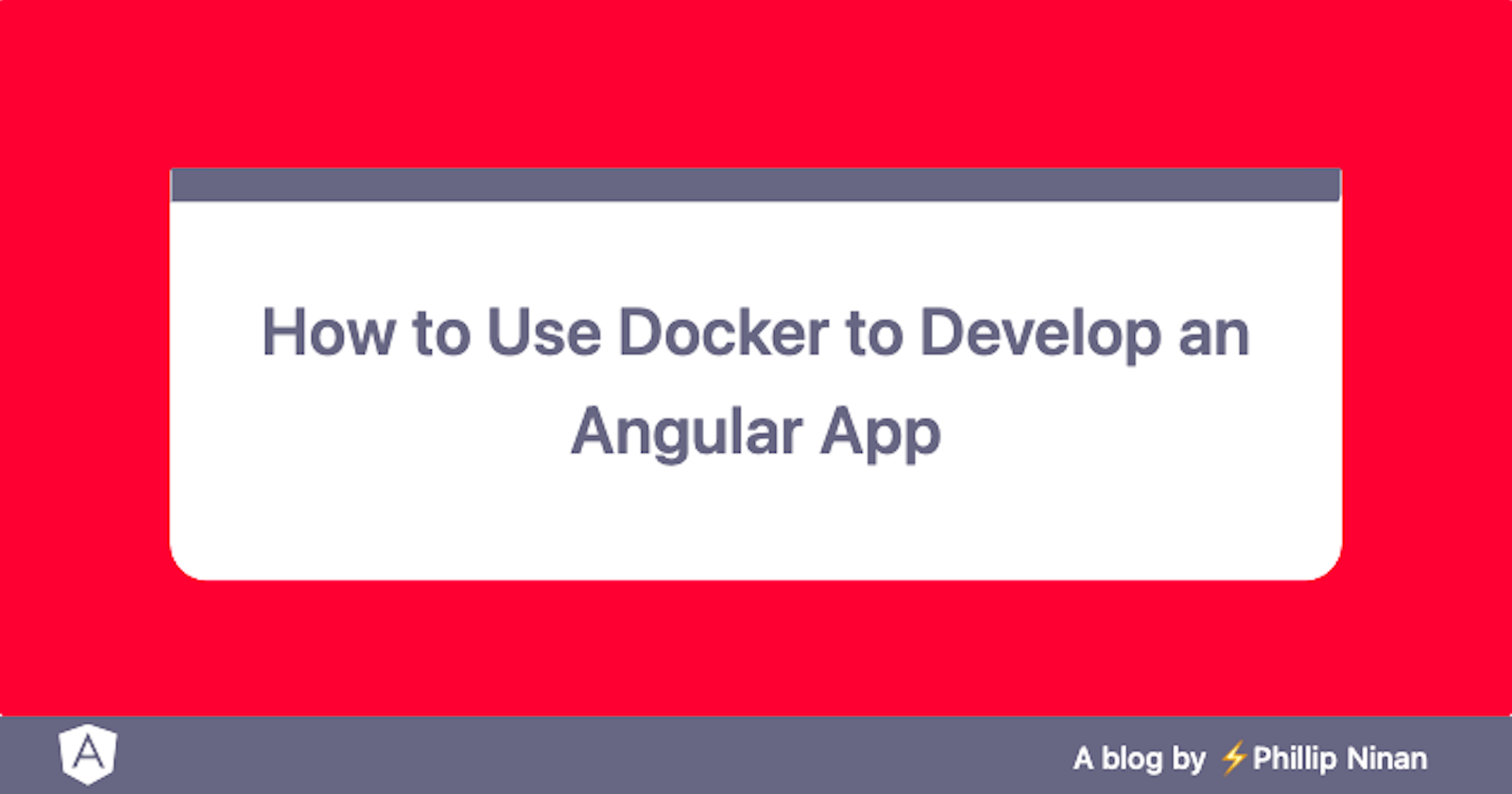 How to Containerize an Angular App