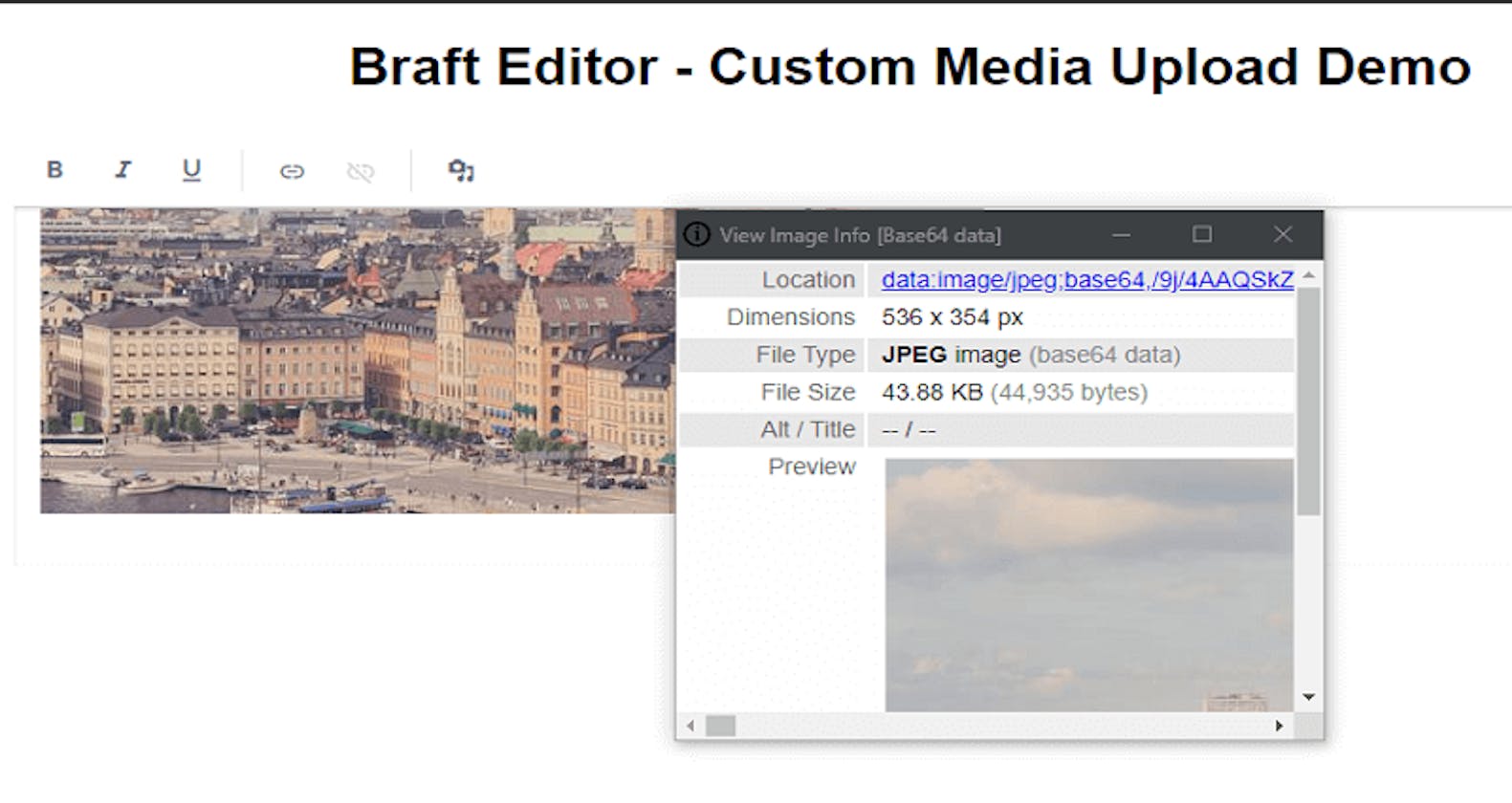 Braft Editor - Custom Media Upload and Validation