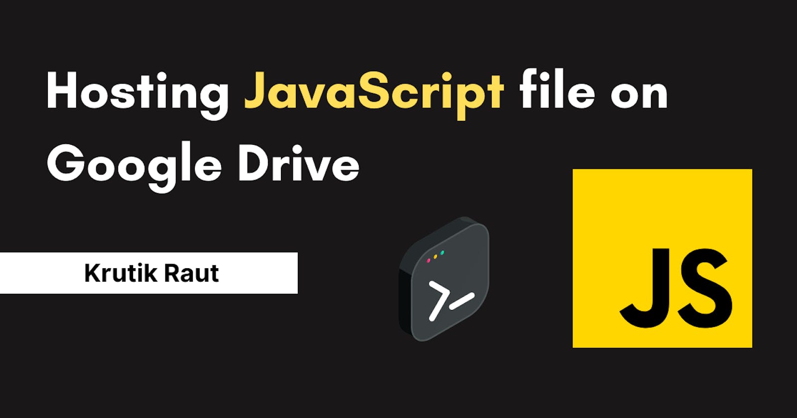 Hosting JavaScript file on Google Drive