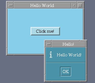 A Motif Hello World program