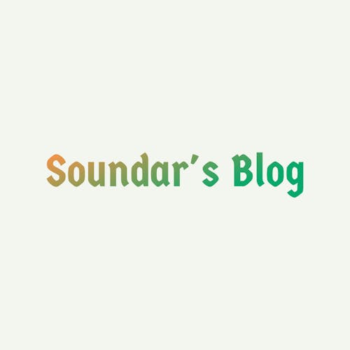 Soundar's Blog