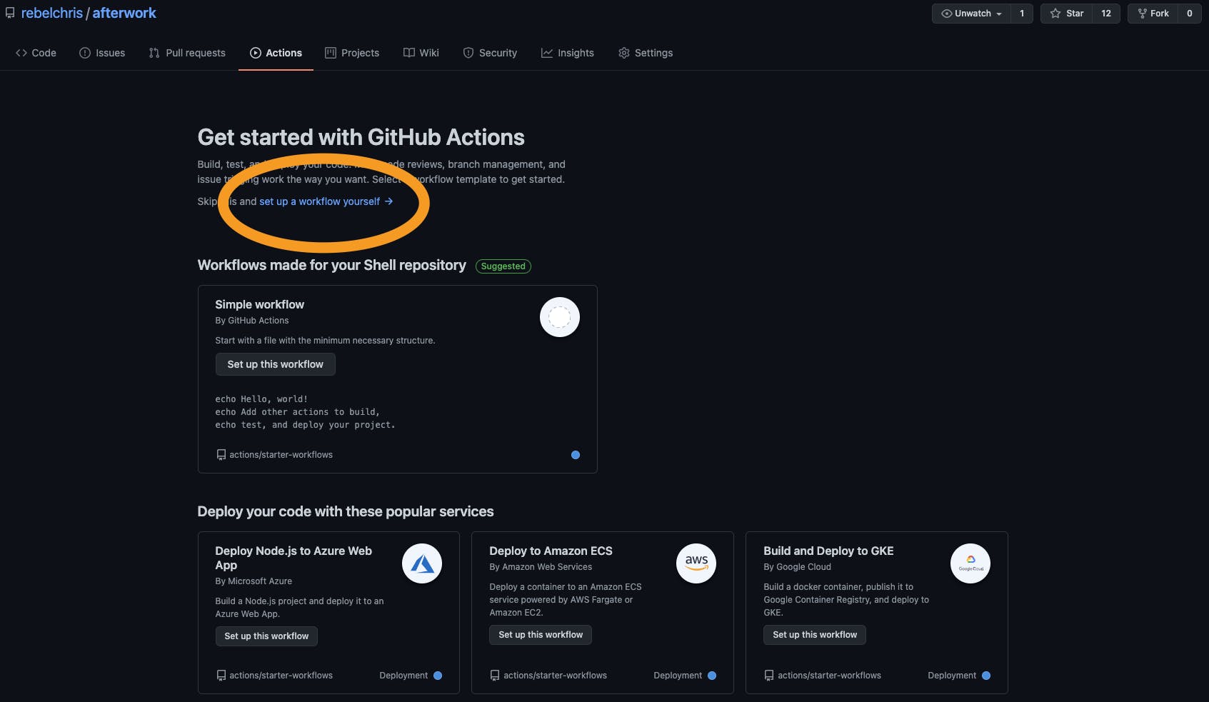GitHub actions