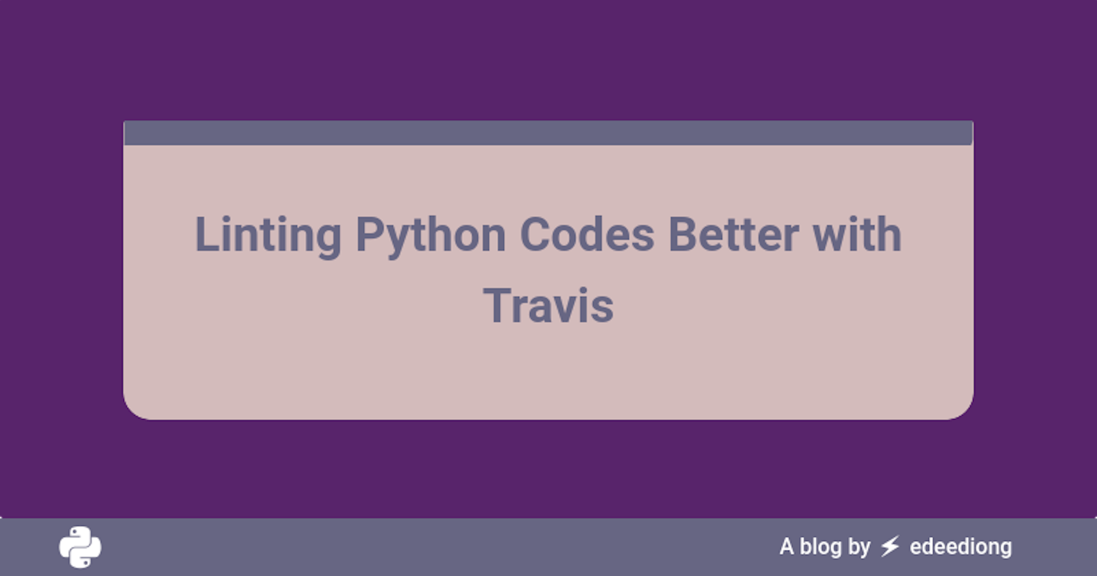 Linting Python Codes Better with Travis