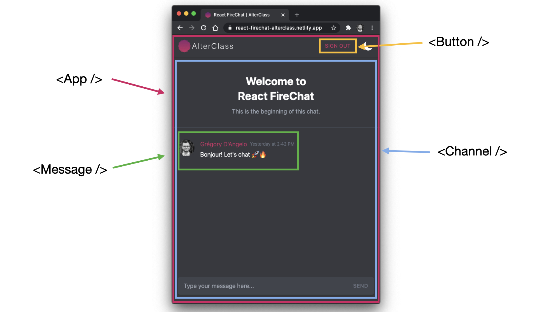 React Firebase App Components