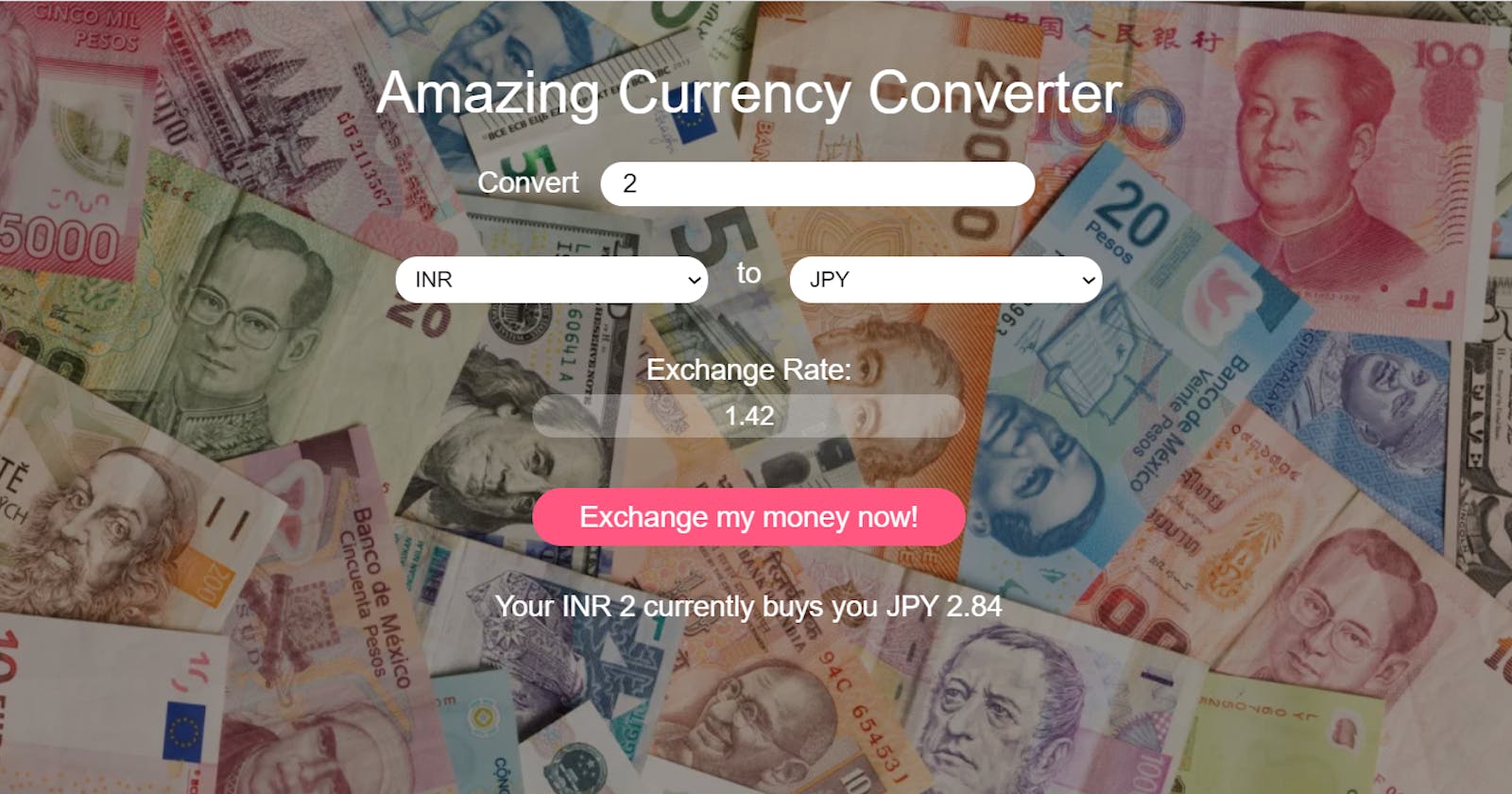How to make a currency converter using vanilla Javascript ?