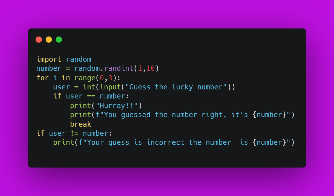 Mandag ikke noget helvede How to Build a Guessing Number Game Using Python
