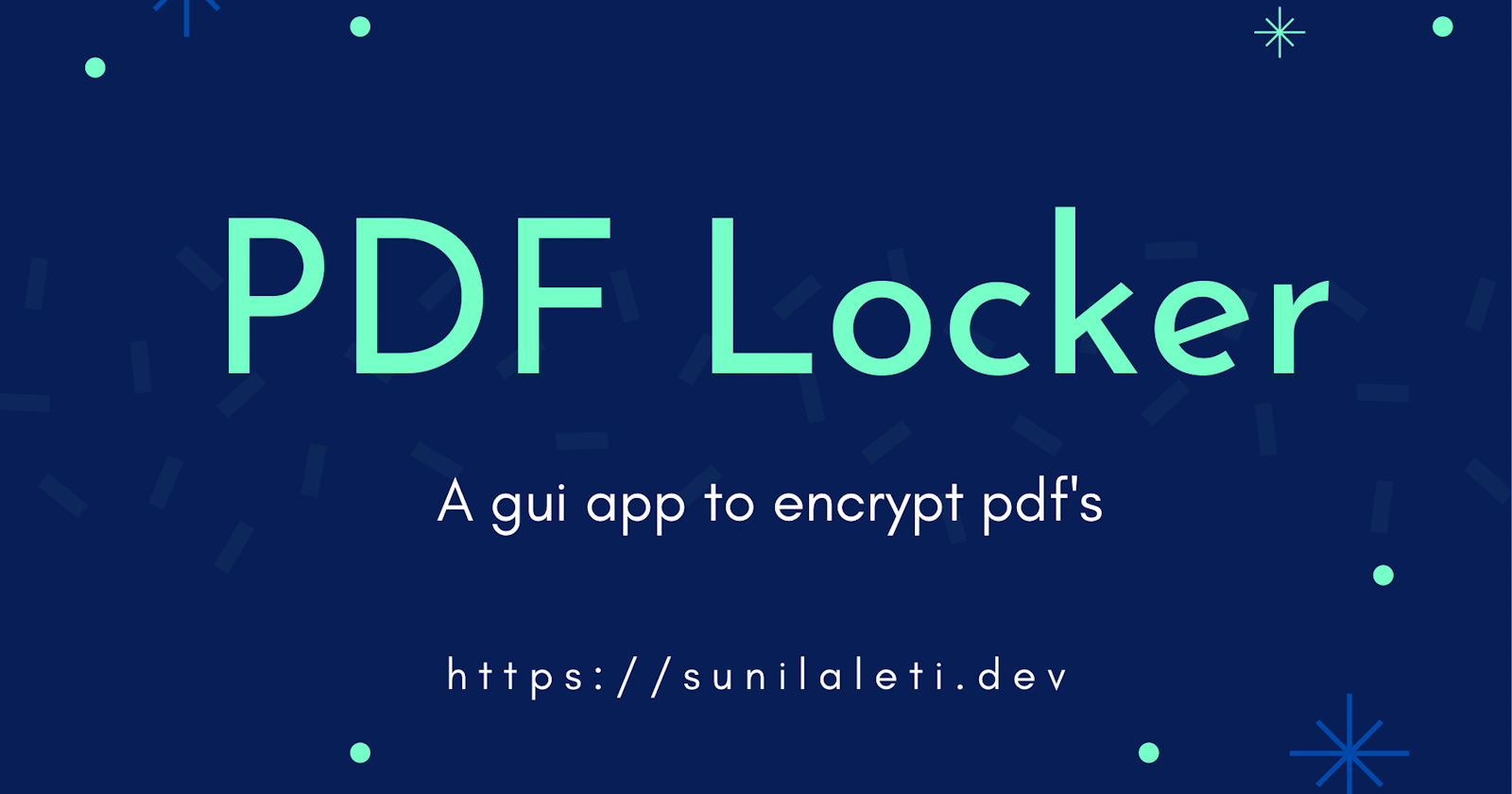 Building a PDF Locker GUI Application