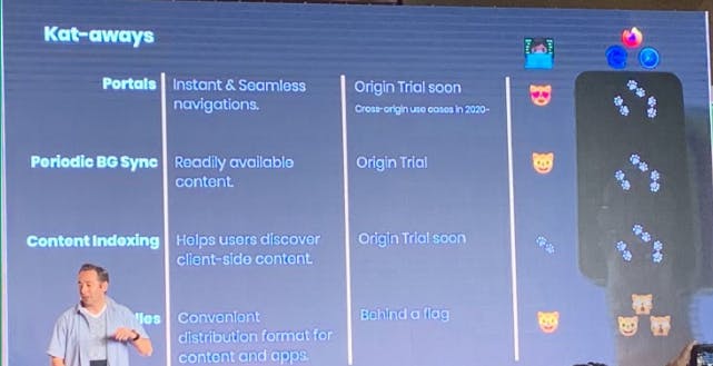Kenji Baheux ( Product Manager Google) announcing upcoming features