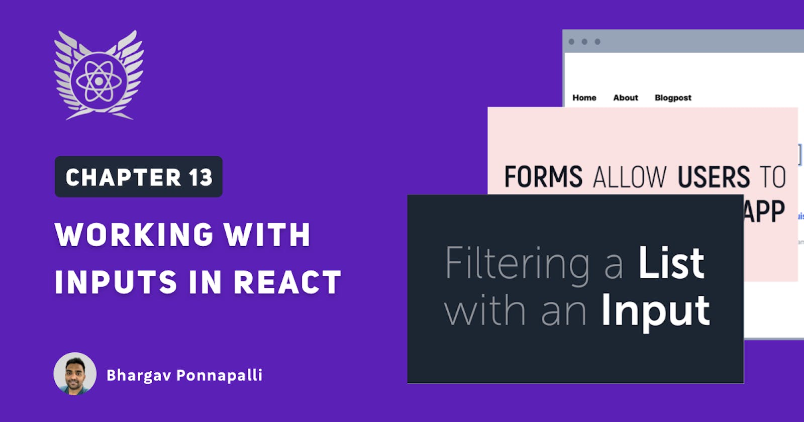 #13 How do we use Inputs in React? - Delightful React