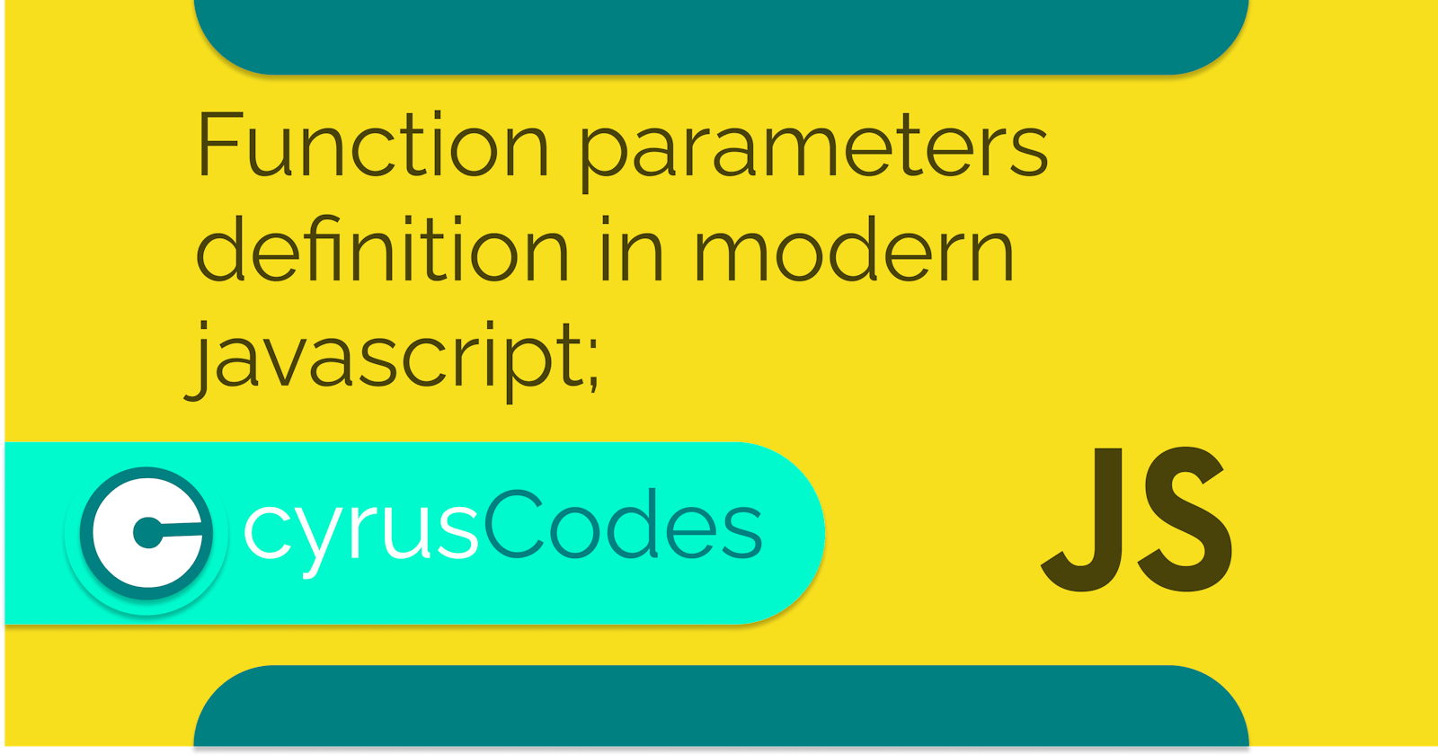 About Function parameters definition in modern javascript;