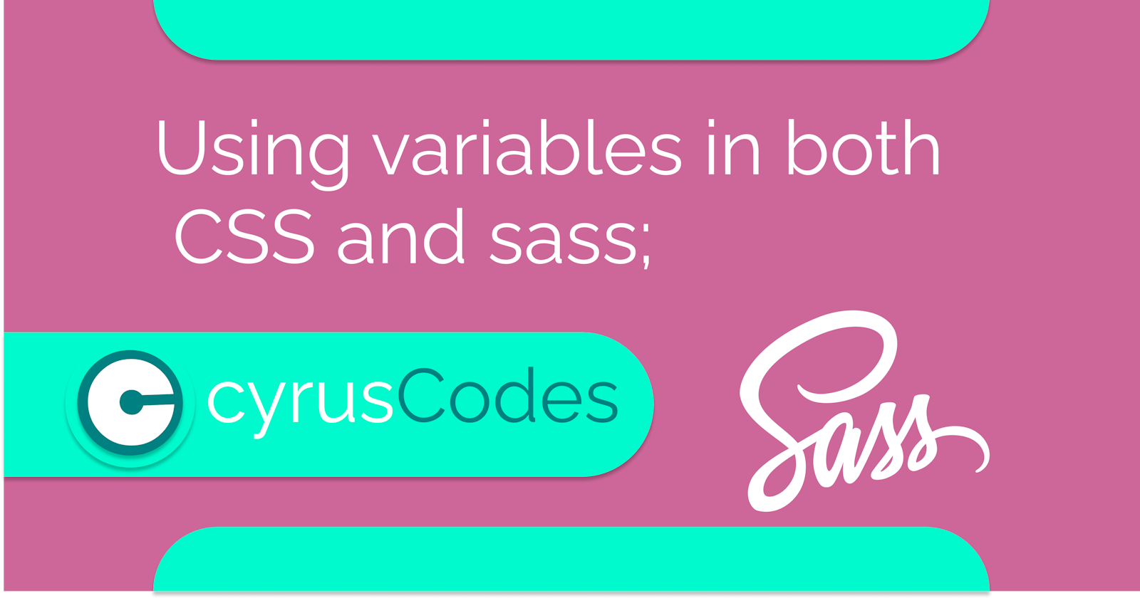 Variables in both CSS and sass;