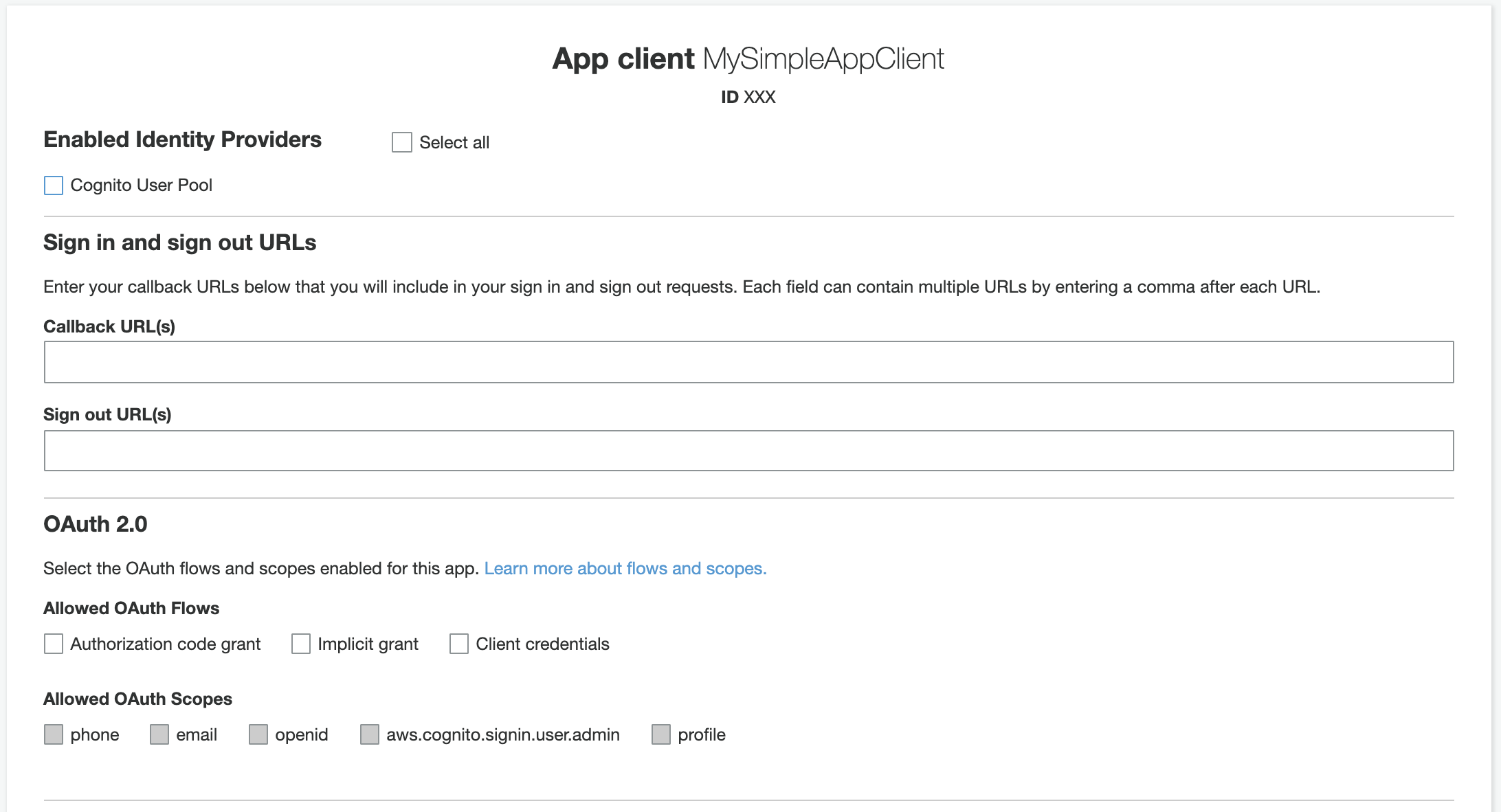 Fig.6  The app client settings screen.
