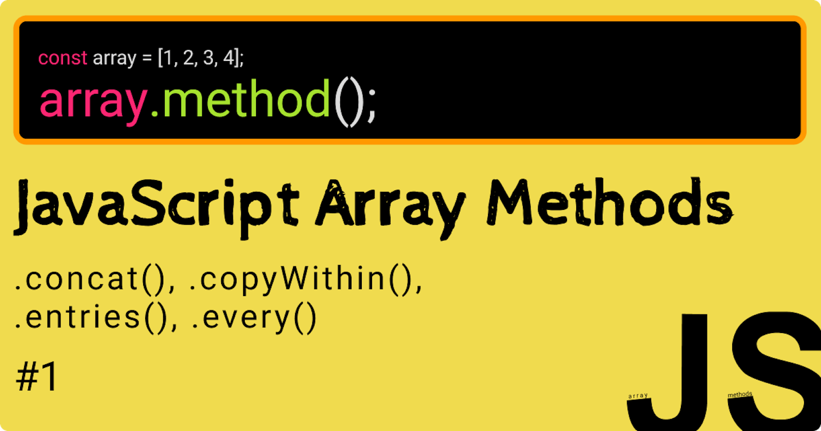 JavaScript Array Methods()...1