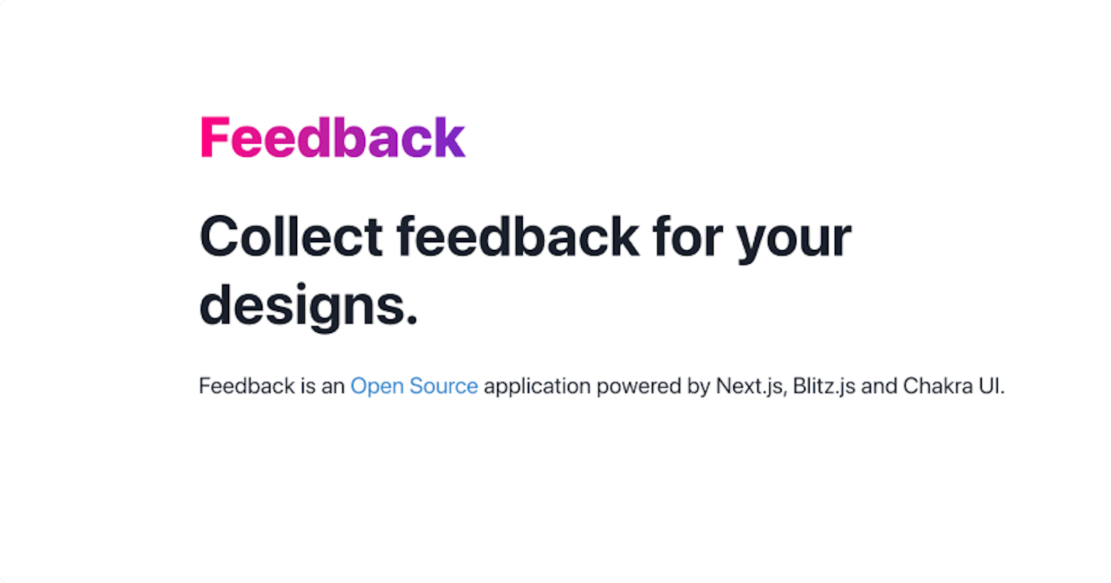 Create an app to collect feedback for your designs