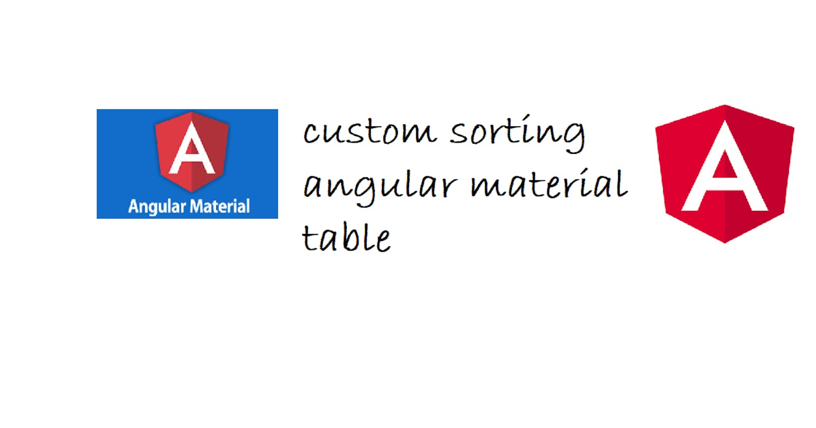 Angular Material Table - custom Sort