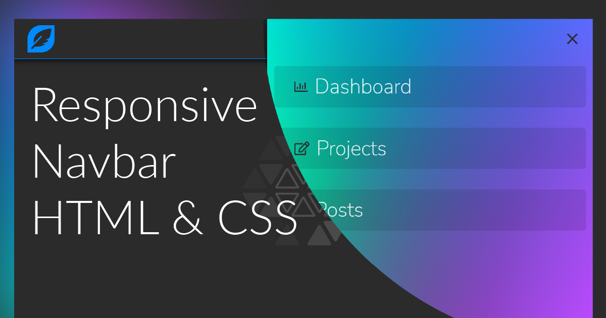 Let's build a responsive navbar from scratch