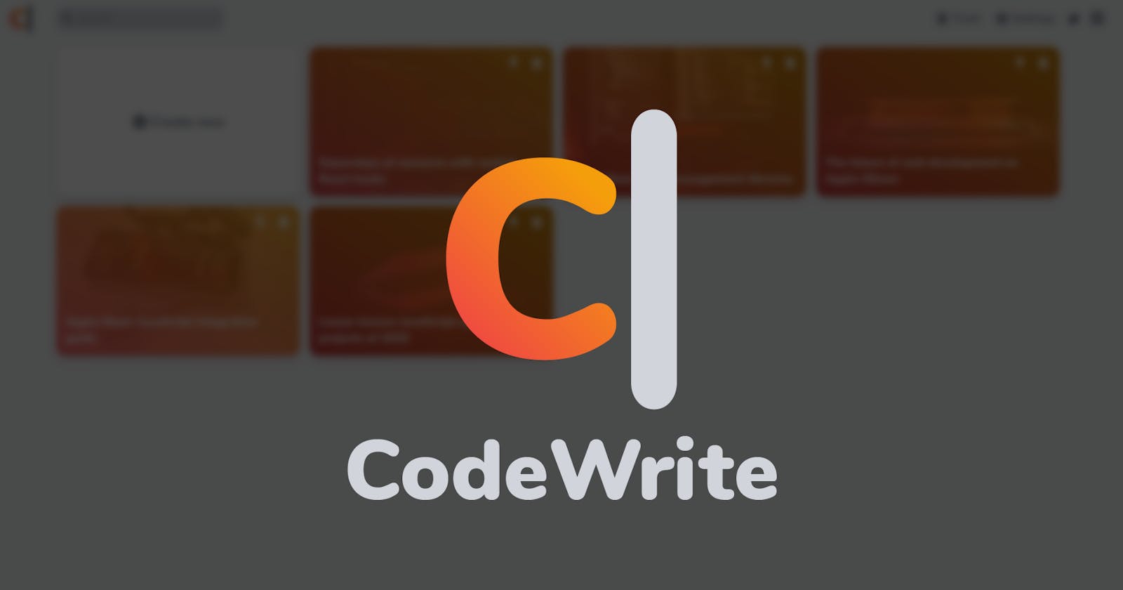 Announcing CodeWrite - the best code-blogging tool!