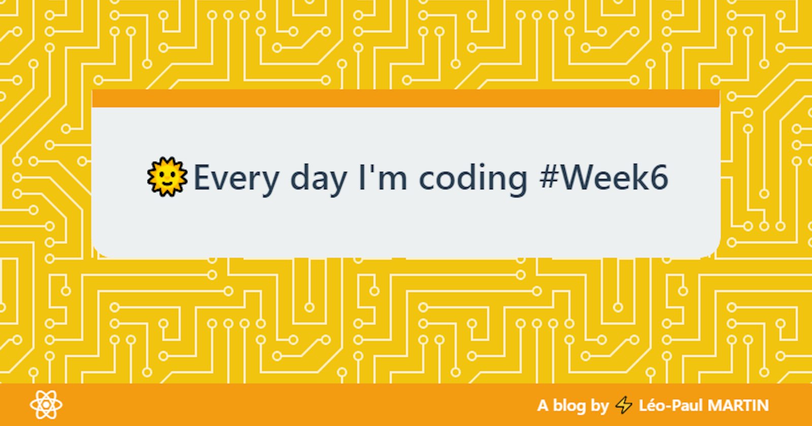 🌞 Every day I'm coding #Week6