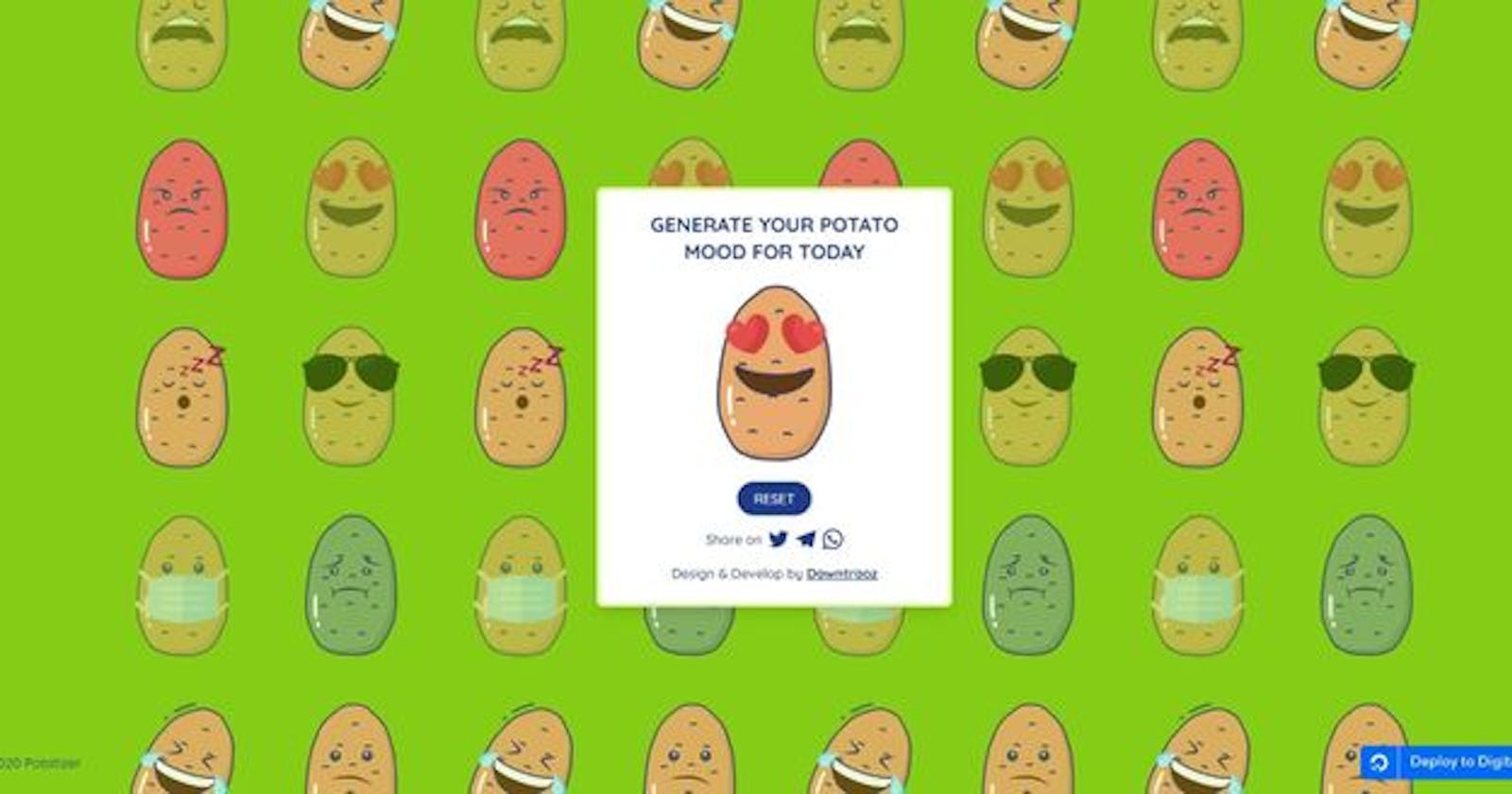 Random potato mood generator - DO App Platform