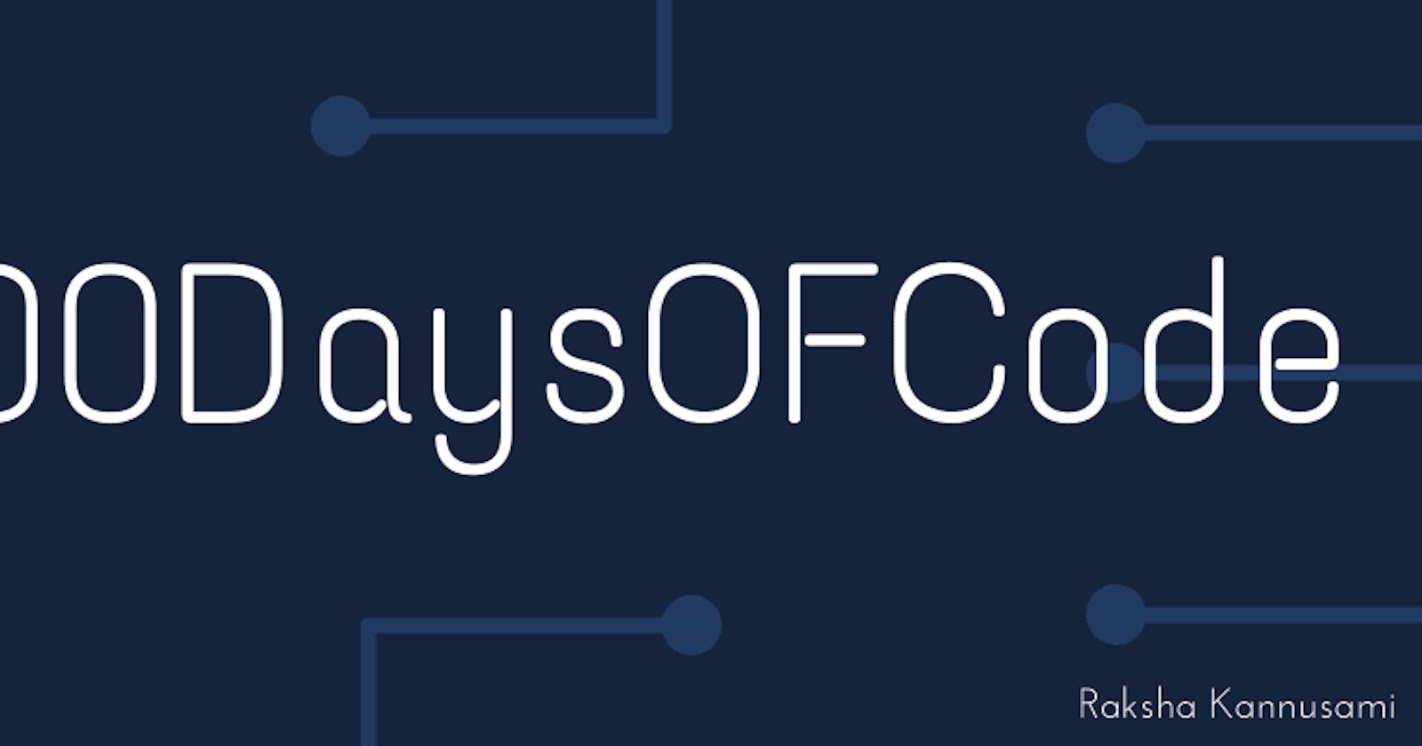 #100DaysOfCode challenge!