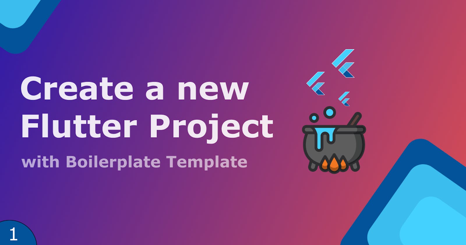 How to create a new Flutter Project with a Boilerplate