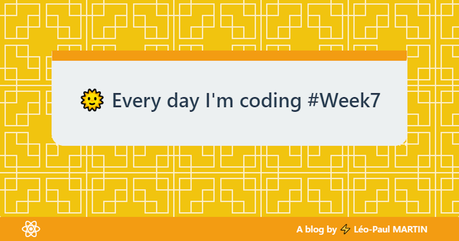 🌞 Every day I'm coding #Week7