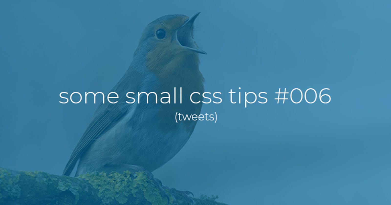 Some small Css tips #006