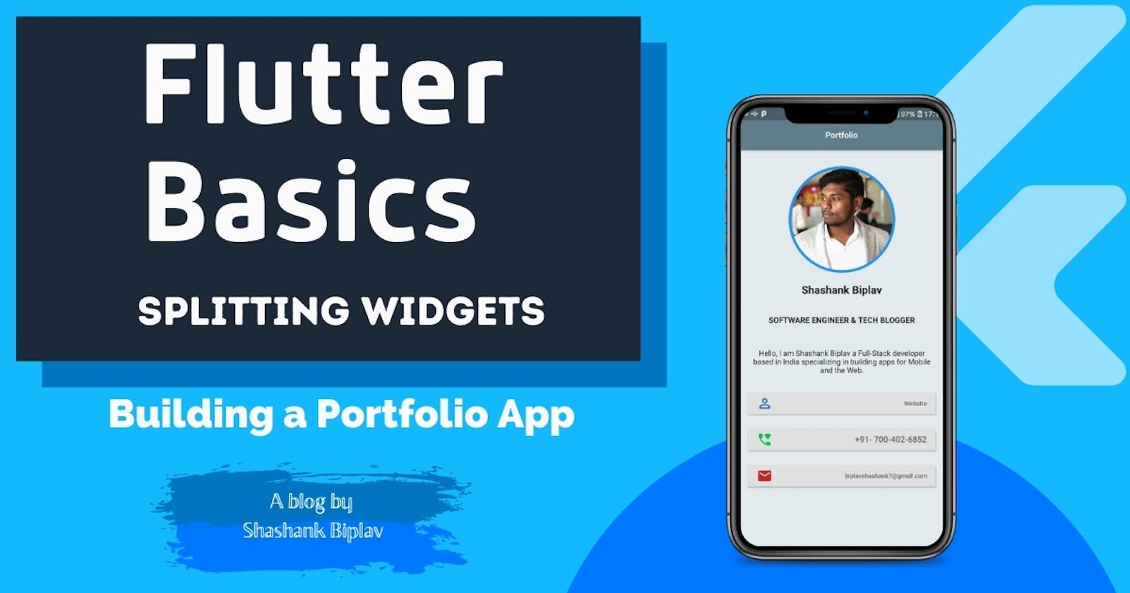 Flutter Basics - Splitting Widgets