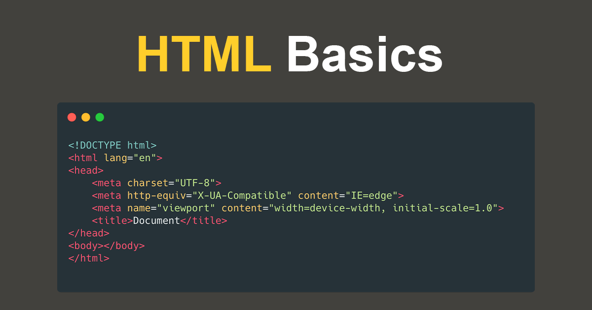 Basic HTML